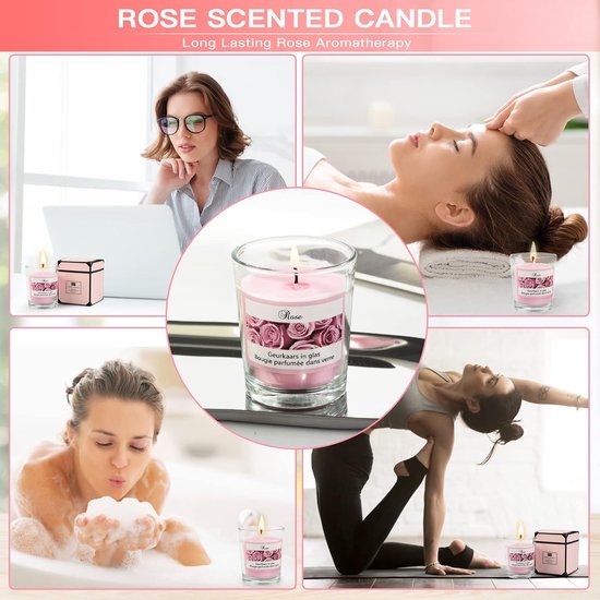 Coffret Cadeau Femme - Thermos 16oz, Bougie Parfumée, Sels De Bain, Fleurs De Savon - Pour Maman, Amie, Épouse