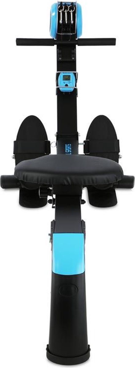 Afbeelding 3 van CAPITAL SPORTS Stringmaster Roeiapparaat - 100 Kg - Inklapbaar - Zwart/Blauw