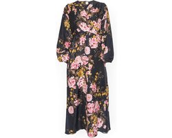 Ibramani Gloriana Dress - Zomer Jurk - Zwarte Jurk - Lange Jurk - Feest Jurk - Maxi-jurk - Dames Kleding