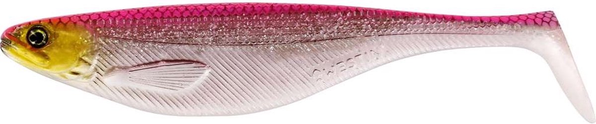 Westin Shadteez 12cm 15g – Krachtige Roofvis Shad 2 Stuks - Kleur : Pink Headlight