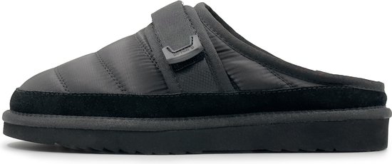 Dutch'D ® - Luxe pantoffel - Sloffen - Ease Mule zwart - Maat 44 - Echt wol! - Heerlijk warm