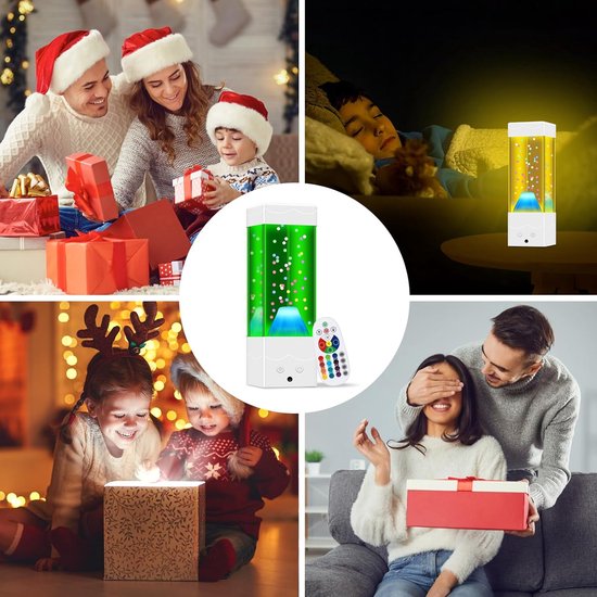 Lavalamp - Sfeerlamp - LED lamp - Nachtlamp - Leeslamp van Monzana — afbeelding 4