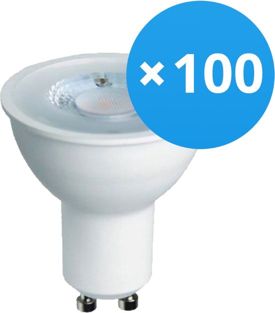 Voordeelpak 100x LED Spot GU10 PAR16 4W 345lm 36D - 827 Zeer Warm Wit | Vervangt 50W