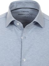 Blauw Venti Jerseyflex Overhemd Modern Fit 123963800-100 - XXL