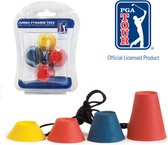 PGA Tour - Golf accessoires - Golf tees - 4 Maten - Wintertees - Voor alle clubs - Rubber - Meerkleurig