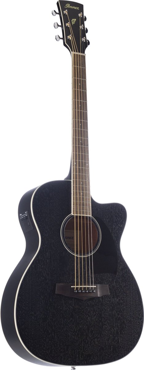Ibanez PC14MHCE Weathered Black elektrisch-akoestische westerngitaar