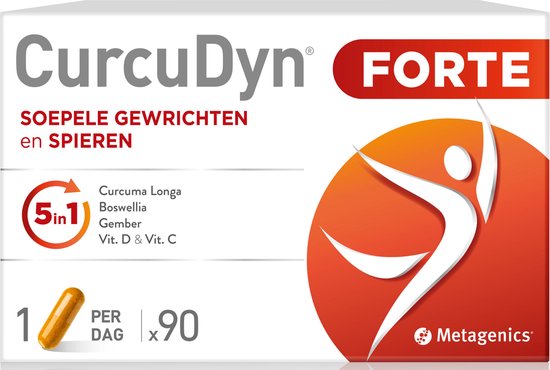 Foto: Curcudyn forte 90 capsules ondersteunt spieren gewrichten kraakbeen met kurkuma gember boswellia natuurlijk complex voor soepele beweging