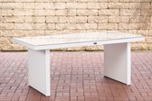 Clp Avignon Tuintafel - 1,25 mm Poly rotan - Wit 180 cm