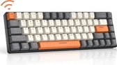 Draadloos keyboard - 60% Keyboard - Mechanisch Toetsenbord Draadloos - Red Switches - Bluetooth/Usb