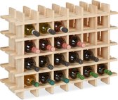 Casier à bouteilles Relaxdays pour 24 bouteilles - casier à bouteilles en bois - casier à bouteilles de vin modulable - cave
