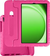 Hoesje Geschikt voor Samsung Galaxy Tab A9 Plus Hoesje Kinder Hoes Shockproof Cover - Kindvriendelijke Hoesje Geschikt voor Samsung Tab A9 Plus Hoes Kids Case - Roze