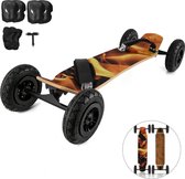 Velox Mountain Board | Skateboard | Skaten | Buiten activiteit | Longboard | Zwart + Oranje