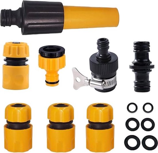 Slangkoppeling Set, 17 Stuks Slangkoppeling 13 mm, Koppelstuk Set Slangkoppeling Set, 17 Stuks Slangkoppeling 13 mm, Koppelstuk Set