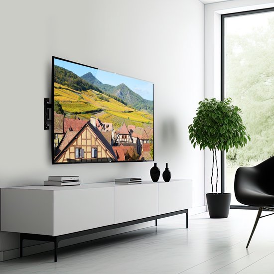Auronic TV Beugel - Draaibaar en Kantelbaar - 26 tot 55 inch - Tot 40 KG - Zwart - Auronic