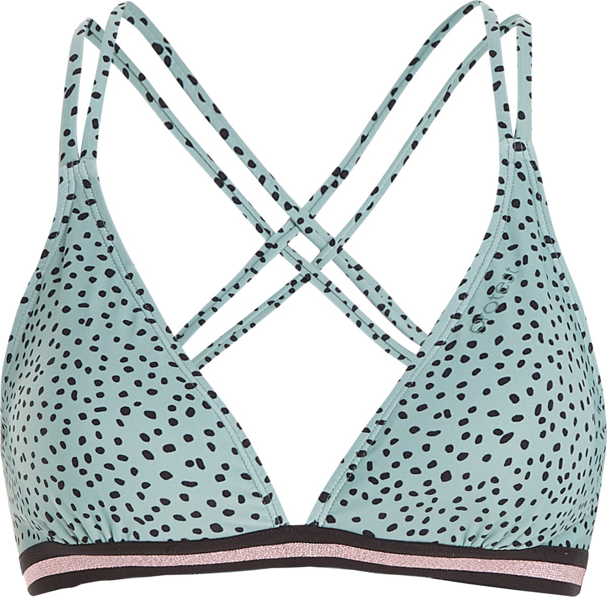 Protest Mixtiamat – Triangel bikini top Dames – Kruisbanden – Uitneembare vulling – Mix & Match Groen