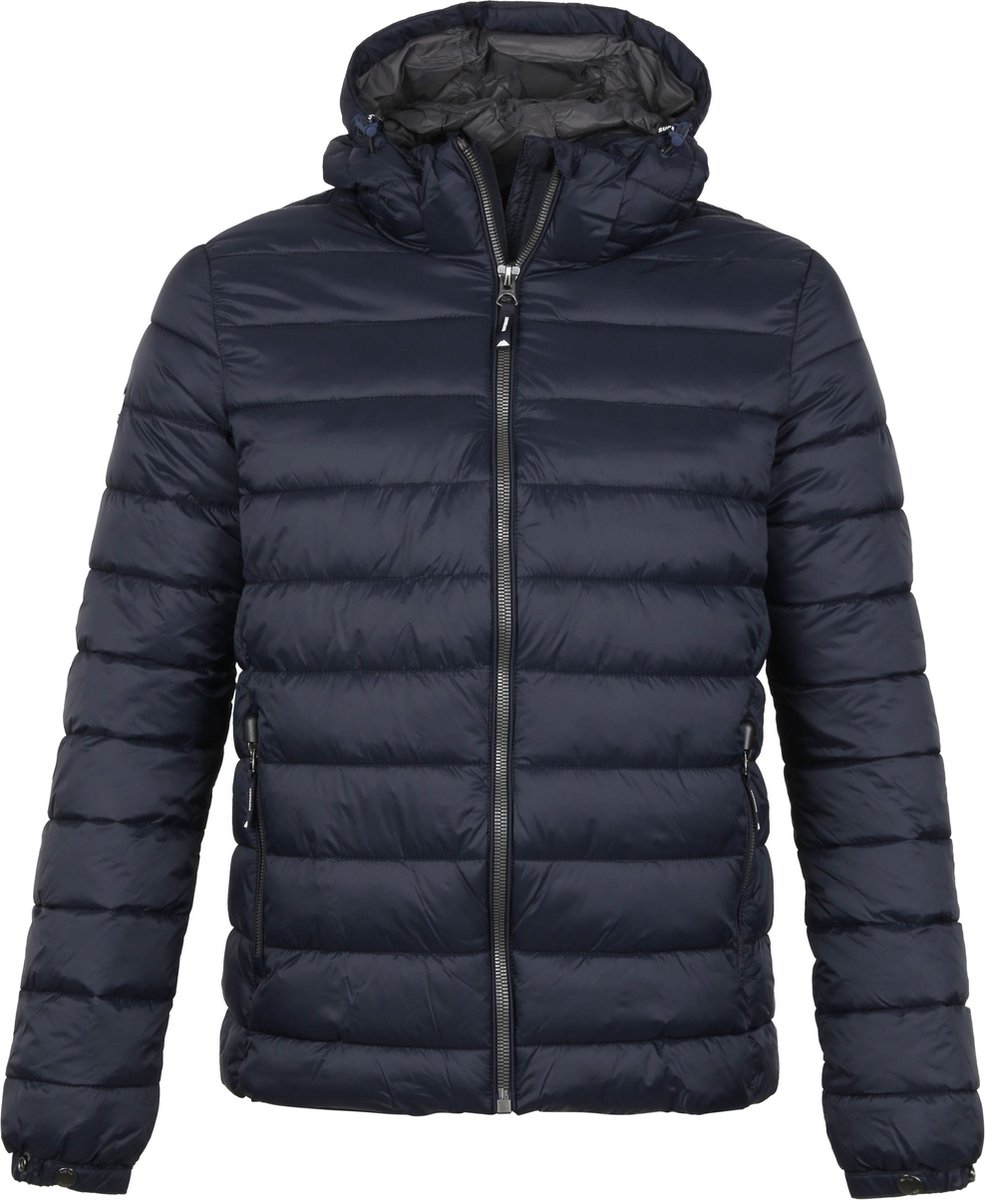 Superdry Classic Fuji Puffer Heren Jas Blauw