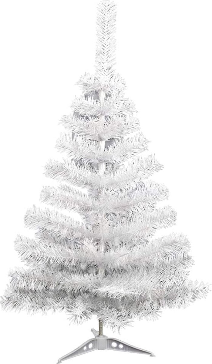 Kunstkerstboom, dennenboom, dennennaald, kerstboom, decoratieboom, kunstboom (wit, 90 cm)