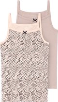 NAME IT NKFSTRAP TOP 2P EVENING SAND HEARTS NOOS Sous-vêtements Filles - Taille 158/164
