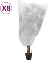 vidaXL-Plantenhoezen-met-trekkoord-8-st-70-g/m²-0,8x0,8-m