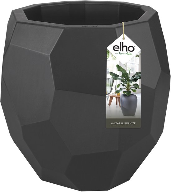 Elho Vibes Fold Round Blanc - 18 x 16cm - Pot de fleur plastique