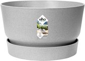 Elho Greenville Schaal 33 - Plantenschaal met Waterreservoir - 100% Gerecycled Plastic - Ø 32.5 x H 19.4 cm - Living Concrete
