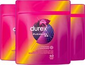 Durex - Préservatifsf - Pleasure me 40pcs x3 - Pack économique