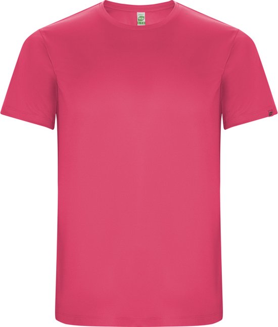 Fluor Roze unisex ECO CONTROL DRY sportshirt korte mouwen 'Imola' merk Roly maat XXL