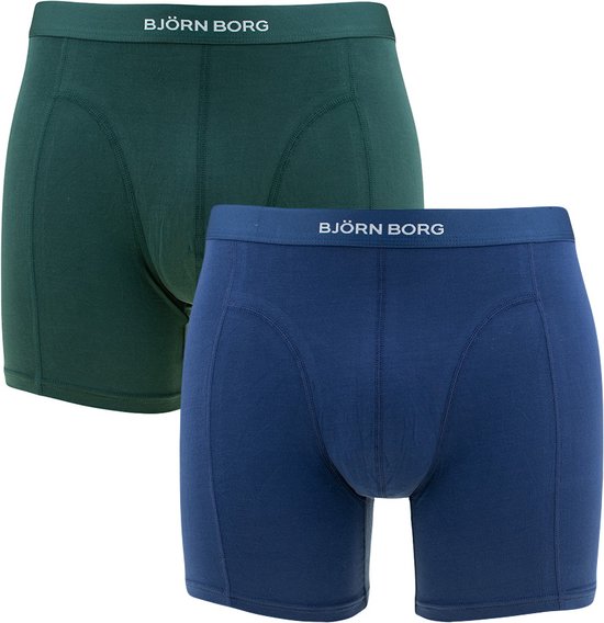 Björn Borg Lyocell boxers - heren boxers normale (2-pack) - multicolor - Maat: