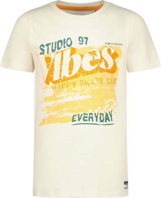 Vingino T-shirt Hanwu Jongens T-shirt - Cloud White - Maat 176