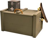 Wood4you - Coffre à jouets - Bois d'armée 90Lx50Px50H cm