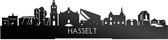 Standing Skyline Hasselt Zwart Glanzend - 40 cm - Woon decoratie om neer te zetten en om op te hangen - Meer steden beschikbaar - Cadeau voor hem - Cadeau voor haar - Jubileum - Verjaardag - Housewarming - Aandenken aan stad - WoodWideCities