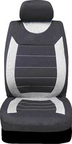 Autostoel- en hoofdsteunhoezen Carnaby Grey SS5398 - Volledige set Universele maat Elastische zoom Side Airbag Compatibel Wasbaar Gemakkelijk Fit