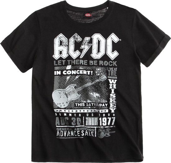 AC/DC T-shirt met korte mouw zwart | bol.com