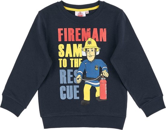 Min Samengesteld verjaardag Brandweerman-Sam-Sweatshirt-marineblauw-maat-110 | bol.com