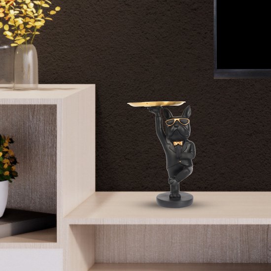 Stathis Alexopoulos - sculptuur, FRENCH BULLDOG BLACK AND - Catawiki