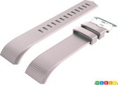 *** Horlogebandje - Geschikt voor Fitbit Charge 2 - Gespsluiting - Siliconen Lila - van Heble® ***