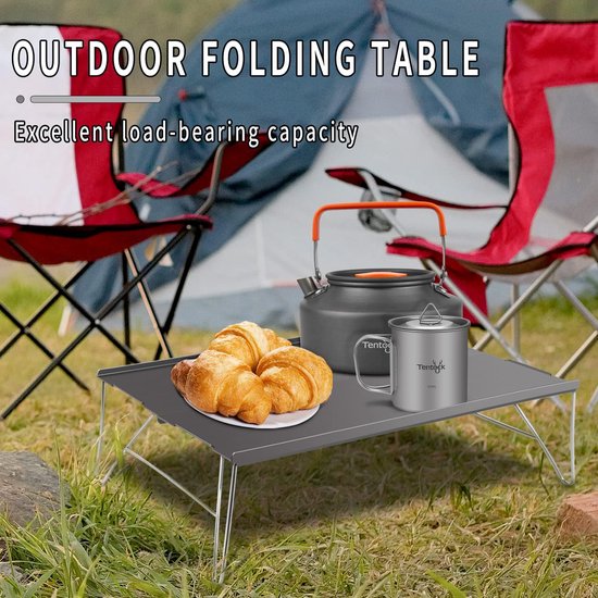 Table Pliante Portable en Aluminium Pique-Nique Camping Pêche