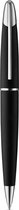 Colibri Equinox Balpen - Geborsteld Zwart Staal en Chroom - Luxe Pen - Medium Formaat Penpunt