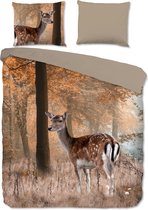 Luxe katoen dekbedovertrek Keira - tweepersoons (200x200/220) - hoogwaardig en fijn geweven - prachtige dessin