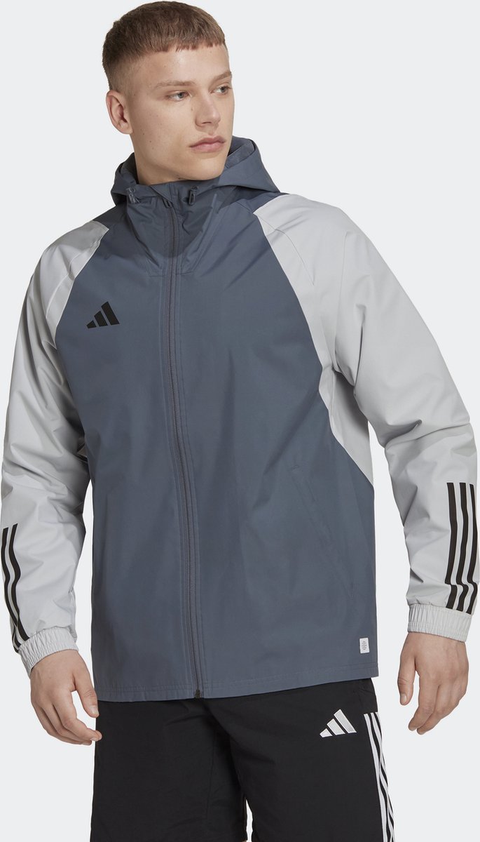 adidas Performance Tiro 23 Competition All-Weather Jack - Heren - Grijs- XL
