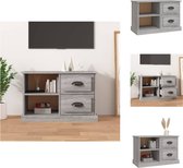 vidaXL Meuble TV Chêne Sonoma - 73 x 35,5 x 47,5 cm - Design Trendy