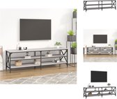 vidaXL TV-meubel Industrieel - 160x40x50 cm - Grijs Sonoma Eiken - Kast