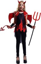 Duivel kostuum kind - Duivel pak - Halloween kostuum kind - Carnavalskleding - Carnaval kostuum - Meisje - 7 tot 9 jaar