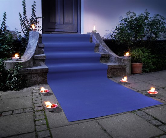 JYG - BLUE RUNNER - Chemin de fête - Chemin de fête 100x500cm (1x5m) - Blauw