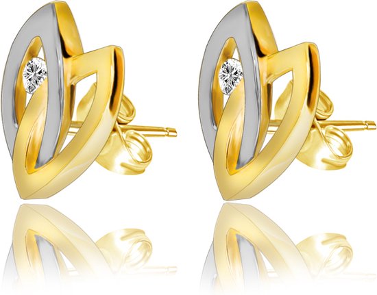 Juwelier Zwartevalk - 14 karaat gouden oorbellen 12.320--
