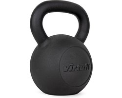VirtuFit Kettlebell Pro - Kettle Bell - Gietijzer - 28 kg - Zwart - Sport Gewicht - Ergonomische & Brede Handgreep - Geschikt voor CrossFit & Fitness - Conditietraining