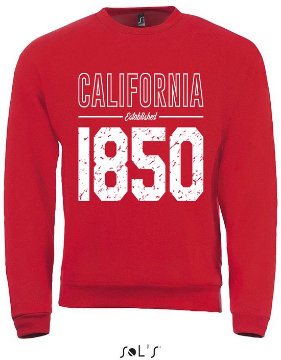 SweatShirt 2-359-30 California1850 - Rood, M