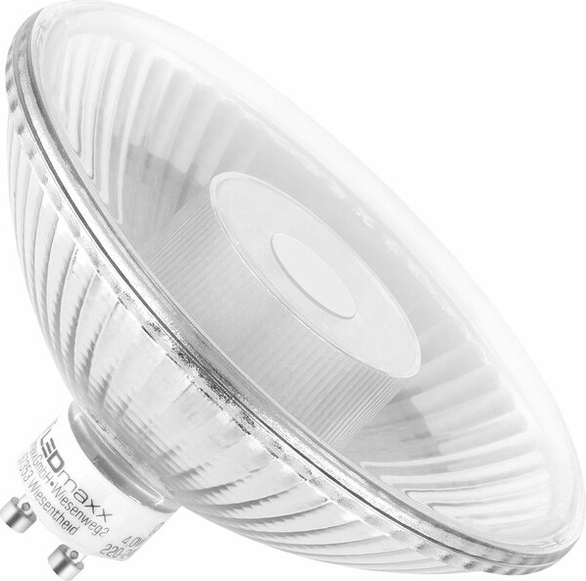 OP=OP LEDmaxx LED ES111 GU10 6.5W 465lm 2700K 24º Niet-Dimbaar Ø11.1cm | GU10 | Extra Warm Wit | 6.5 watt | 15.000 Branduren