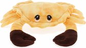 Keel Toys pluche krab knuffeldier - lichtbruin - lopend - 25 cm - Zeedieren