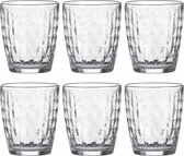LAV water/drinkglazen Artemis - gedecoreerd glas - 9x stuks - 340 ml